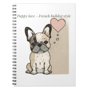 Carnet L'amour des chiots - à la française