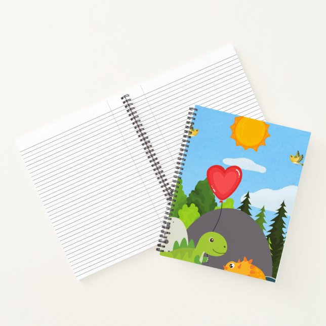 Carnet L'amour des dinosaures dans la forêt (Intérieur)