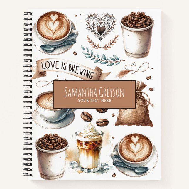 Carnet L'amour est en train de préparer Café Amoureux Mig (Devant)