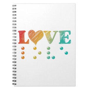 Carnet L'amour est le braille aveugle