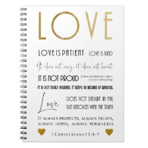L'amour est patient Typographie de verset biblique