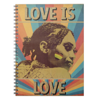 Carnet L'amour Rétro est l'amour Fierté LGBTQ+