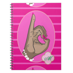 Carnet L'amour rose et vert