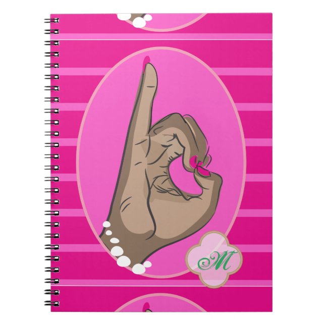 Carnet L'amour rose et vert (Devant)