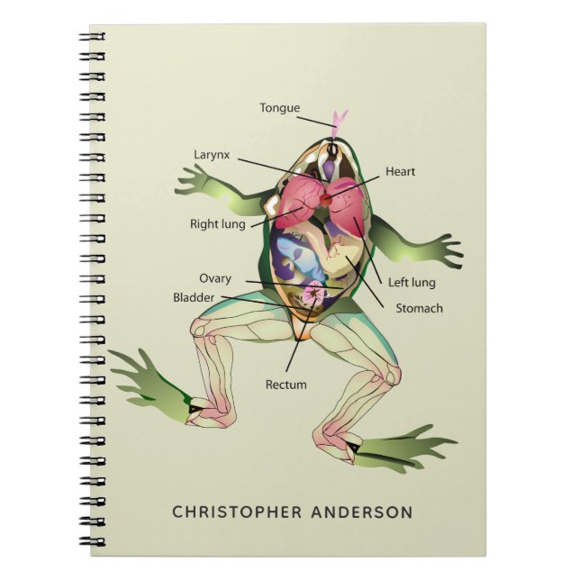 Carnet L'Anatomy Personalize de Frog (Devant)