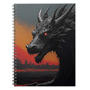 Carnet Lancez votre créativité : Dragon Noir