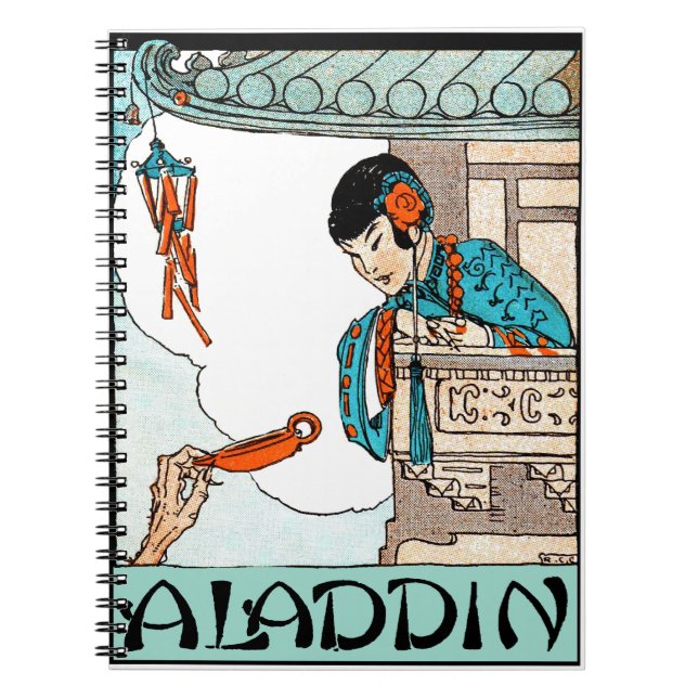 Carnet Lanterne magique Vintage Aladdin (Devant)