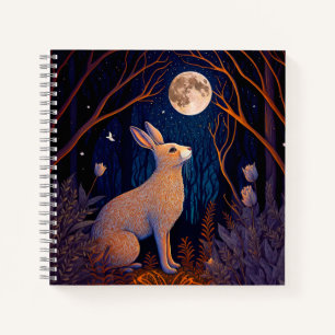 Carnet Lapin au clair de lune