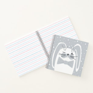 Carnet Lapin de dessin animé, symbole 2023.