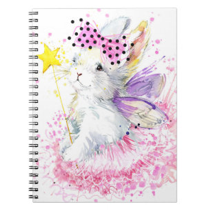 Carnet Lapin de fée d'aquarelle