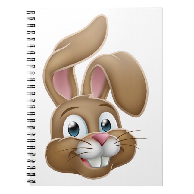 Carnet Lapin de Pâques lapin face dessin (Devant)