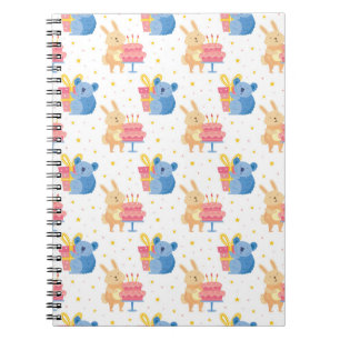 Carnet Lapin et koala à une fête d'anniversaire d'enfants
