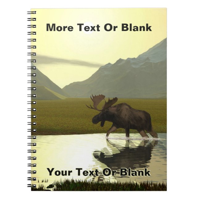 Carnet L'après-midi Moose (Devant)