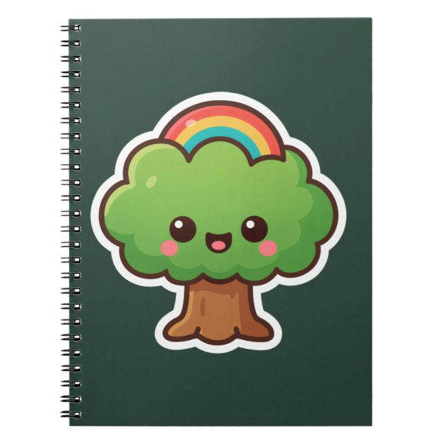 Carnet L'arbre convivial Kawaii (Devant)