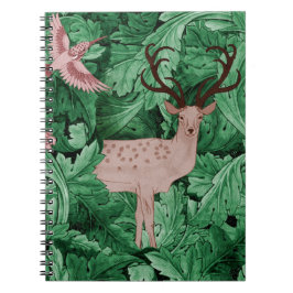Carnet L'arrière - plan de la feuille verte de William Mo