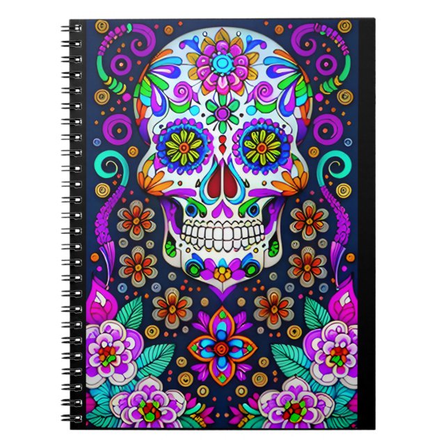 Carnet L'art crâne à sucre - La vie dans la mort (Devant)