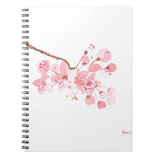 Carnet l'art en fleurs de cerisier (Devant)