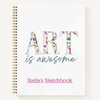 Carnet L'art est formidable personnalisé