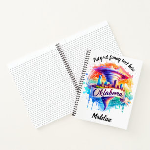 Carnet L'art vibrant de la tornade en Oklahoma