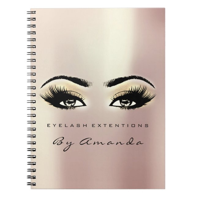 Carnet Lashes Extension Yeux Maquillage Artiste Champaign (Devant)