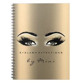 Carnet Lashes Extension Yeux maquillage Artiste Gold Sepi