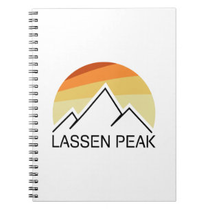 Carnet Lassen Peak California Retro