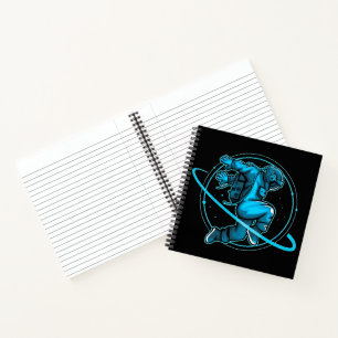 Carnet L'astronaute Saute En Dansant Autour De Saturne  