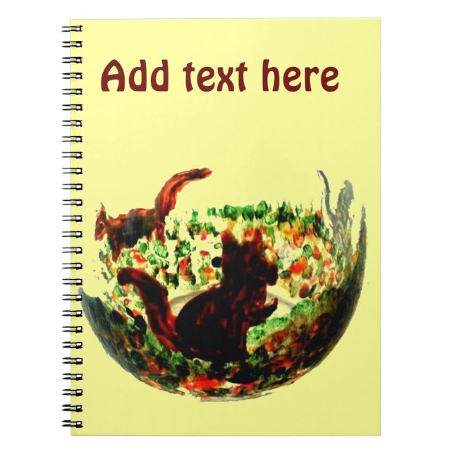 Carnet L'automne accumule l'art animal (Devant)