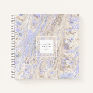 Carnet Lavande de texture Abstraite de flux de peinture/T
