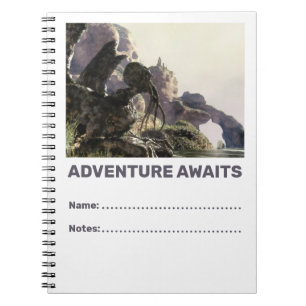Carnet L'aventure vous attend. Paysage fantastique