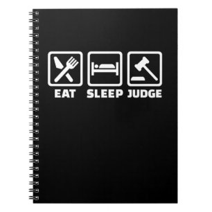 Carnet L'avocat Mange Sleep Juge