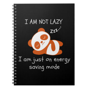 Carnet Lazy Panda Funny