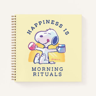 Carnet Le bonheur, c'est les rituels du matin