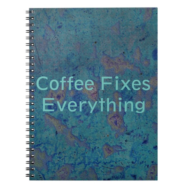 Carnet Le café fixe tout (Devant)