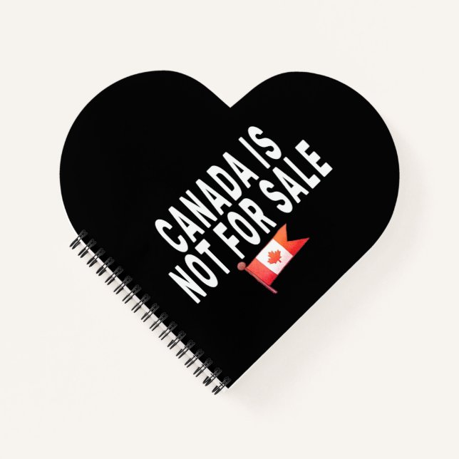 Carnet Le Canada n'est pas à vendre, fier d'être Canadien (Devant)