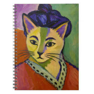 Carnet Le chat à rayure verte – Inspiré du Fauvisme de Ma