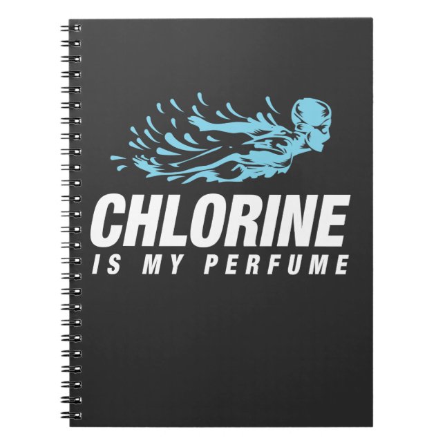 Carnet Le chlore est mon nageur drôle de bain de parfum (Devant)