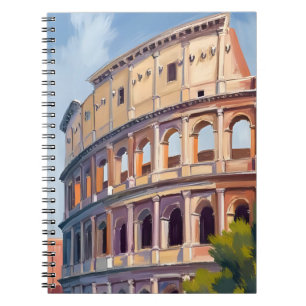 Carnet Le Colisée Rome Aquarelle Voyage 