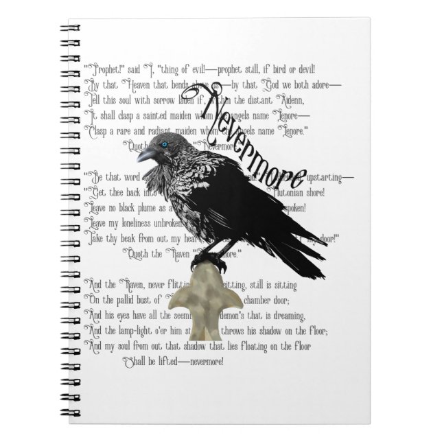 Carnet Le Corbeau d'Edgar Allan Poe (Devant)