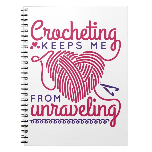 Carnet Le Crochet M'Empêche De Me Démêler (Devant)