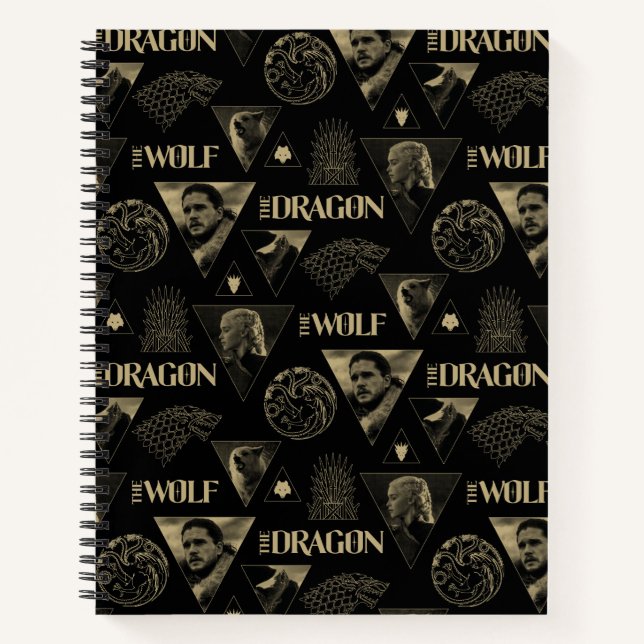 Carnet Le Dragon et le Wolf Daenerys & Jon Motif (Devant)