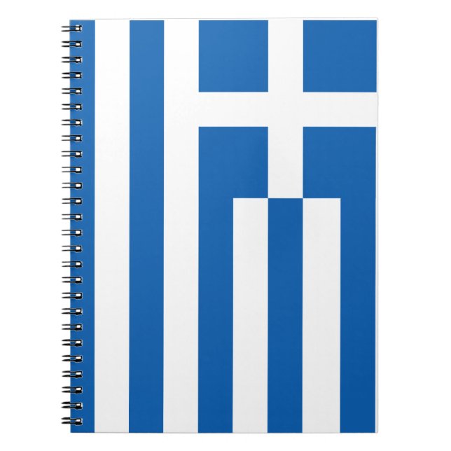 Carnet Le drapeau de la Grèce (Devant)