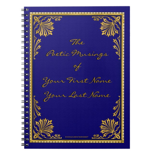 Carnet Le Faux a doré le cuir (personnalisé) (Devant)