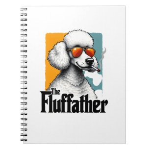 Carnet Le Fluffather Caniche Vintage Drôle de Chien Mafia