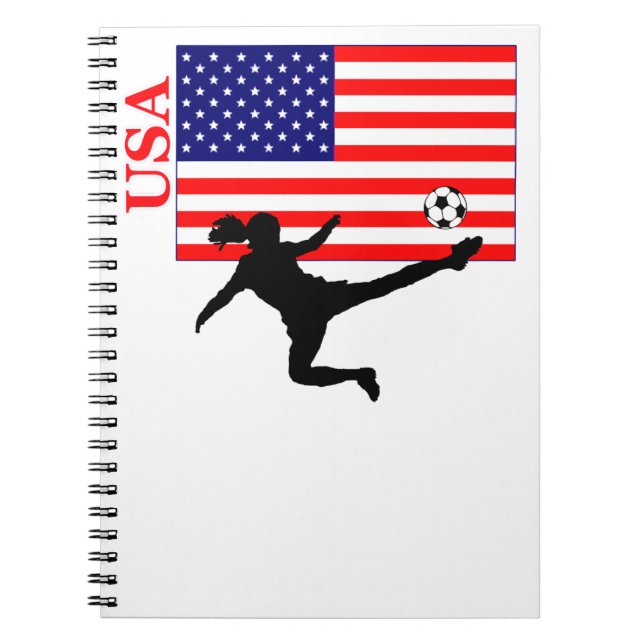 Carnet Le football Etats-Unis des femmes (Devant)