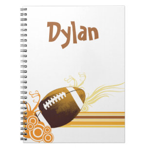 Carnet Le football folâtre le nom personnalisé de jeu d