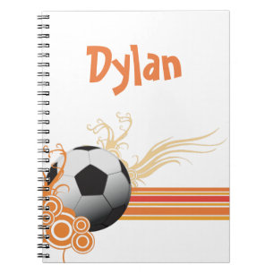 Carnet Le football folâtre le nom personnalisé de jeu d