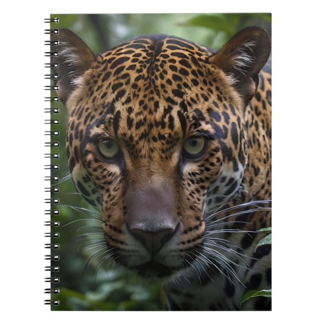 Carnet Le Jaguar Posé Marque Dans La Forêt, (Devant)