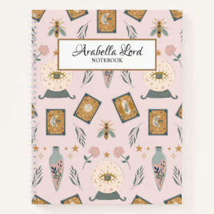 Carnet Le jardin des sorcières Dusty Pink personnalisé 