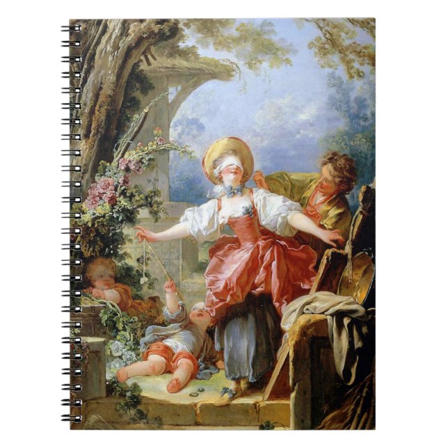 Carnet Le jeu de l'Homme Aveugle de Jean-Honoré Fragonard (Devant)